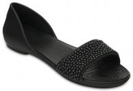 Crocs Lina Embellished D’Orsay Flat Black / Black
