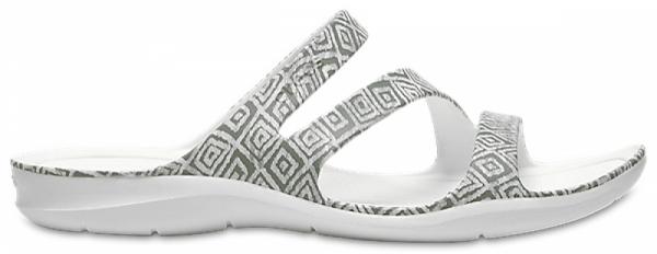 Women’s Swiftwater™ Graphic Sandal Grey Diamond / White