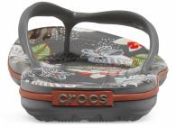 Crocband™ Botanical Print Flip Slate Grey / White