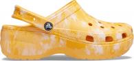 Crocs Classic Platform Graphic Clog Women Orange Sorbet