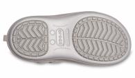 CROCS Girls’ Crocband™ LodgePoint Metallic Winter Boot Silver Metallic