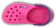 Crocband Kids Neon Magenta / Neon Purple