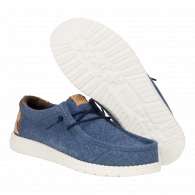 Wally Palm Jute  Navy Blazer / Chili Red