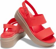 Women’s Crocs Brooklyn Low Wedge flame/mushroom