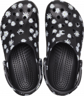 Baya Seasonal Printed Clog Black/Daisy