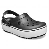 Crocband™ Platform Clog Black / White