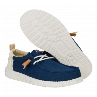 Wally Summer Linen  Sargasso Blue / White